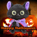 Vampire Cat Soft Toy Halloween Decoration 14cm x 10cm Black X 1