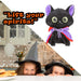 Vampire Cat Soft Toy Halloween Decoration 14cm x 10cm Black X 1