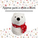 Christmas Singing Polar Bear Wall Decoration X 1 32cm x 27cm x 26cm White