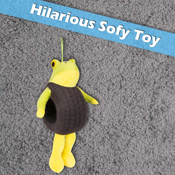 Brain rot Tyre Frog Soft Toy Plush Gift 20cm x 18cm Green X 1