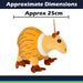 Brain rot Aardvark Soft Toy Plush Gift 30cm x 30cm Yellow X 1