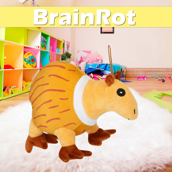 Brain rot Aardvark Soft Toy Plush Gift 30cm x 30cm Yellow X 1