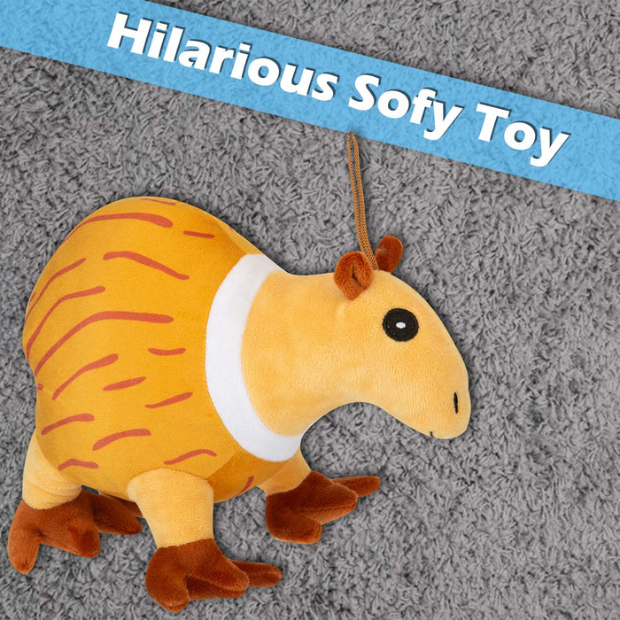Brain rot Aardvark Soft Toy Plush Gift 30cm x 30cm Yellow X 1