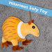 Brain rot Aardvark Soft Toy Plush Gift 30cm x 30cm Yellow X 1