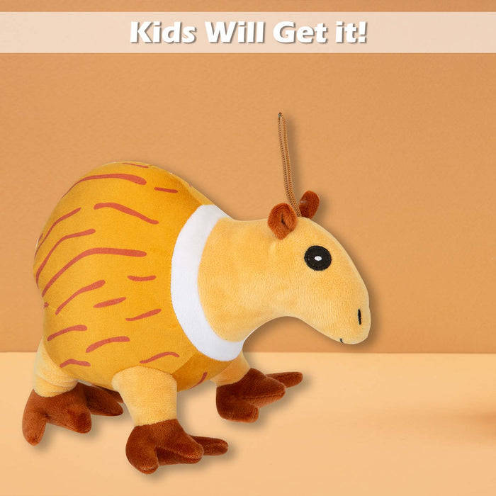 Brain rot Aardvark Soft Toy Plush Gift 30cm x 30cm Yellow X 1