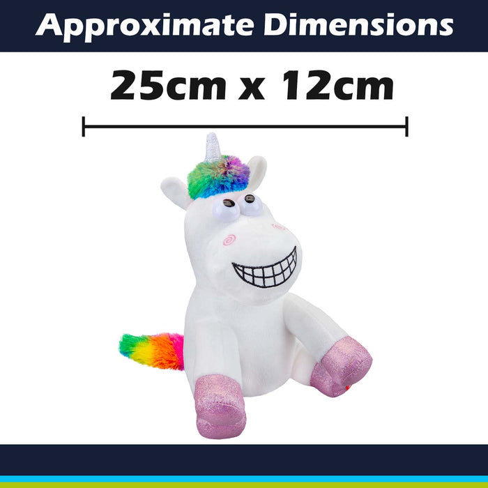 Fartypants Unicorn Soft Toy With Sound Chip Multi - 25cm x 12cm