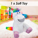 Fartypants Unicorn Soft Toy With Sound Chip Multi - 25cm x 12cm
