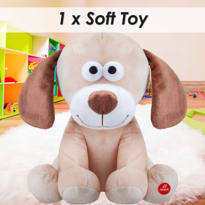Fartypants Dog Soft Toy With Sound Chip Feature Multi - 25cm x 12cm