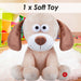 Fartypants Dog Soft Toy With Sound Chip Feature Multi - 25cm x 12cm