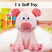 Fartypants Pig Soft Toy With Sound Chip Feature Multi - 25cm x 12cm
