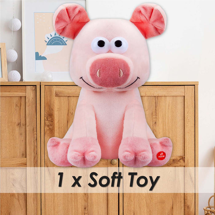 Fartypants Pig Soft Toy With Sound Chip Feature Multi - 25cm x 12cm