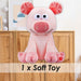 Fartypants Pig Soft Toy With Sound Chip Feature Multi - 25cm x 12cm