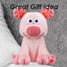 Fartypants Pig Soft Toy With Sound Chip Feature Multi - 25cm x 12cm