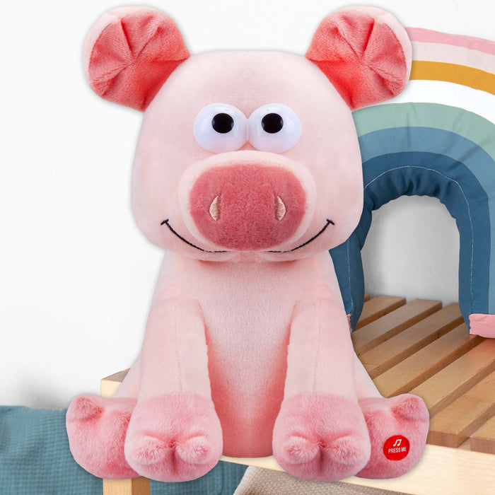 Fartypants Pig Soft Toy With Sound Chip Feature Multi - 25cm x 12cm