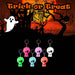 Neon Skull KeyChain 1 Piece Mystery Bag Halloween , 8cm MultiColour