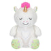 Snoozies Sleepy Unicorn Soft Toy With Breathing White - 30cm x 16cm