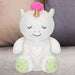 Snoozies Sleepy Unicorn Soft Toy With Breathing White - 30cm x 16cm