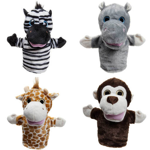 24cm Hand Puppet Wild Animal Plush Toy With Sparkle Eyes