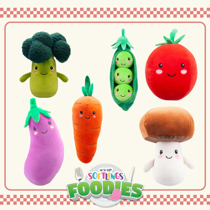 Peas Soft Toy Food Themed Cute Plush Cuddly Yummy Soft Fluffy 16cm Green
