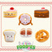 Hot Cross Bun Soft Toy Food Themed Cute Plush Cuddly Fluffy 16cm Multi-Coloured