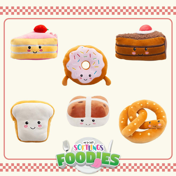 Strawberry Cheesecake Soft Toy Food Themed Cute Plush Cuddly 16cm Multi-Coloured