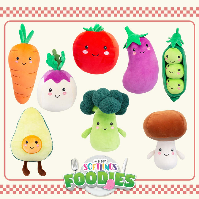 Carrot Soft Toy Food Themed Cute Plush Cuddly Soft Fluffy 27cm Multi-Coloured