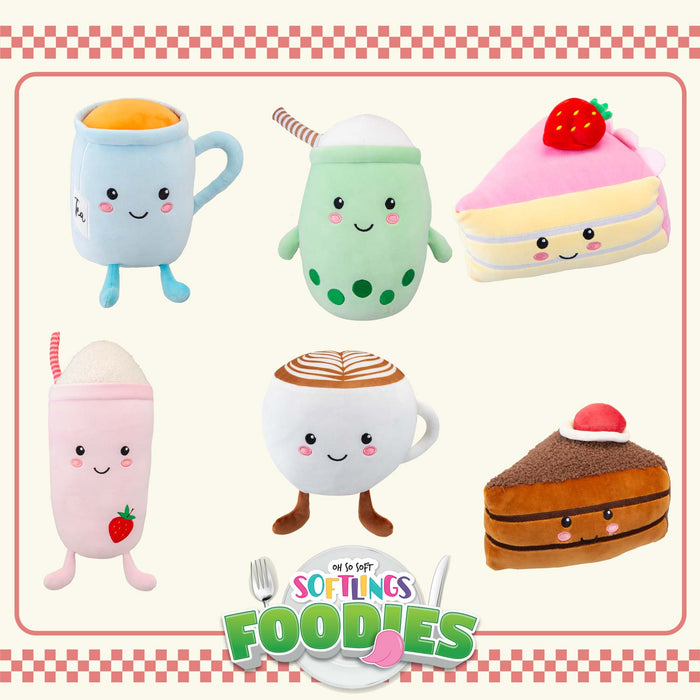 Bubble Tea Soft Toy Food Drink Themed Cute Plush Cuddly 27cm Multi-Coloured