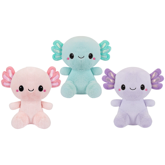 Sitting Axolotl Soft Toy Cute Plushie Huggable Cuddly Stuffed Toy 25cm Pink