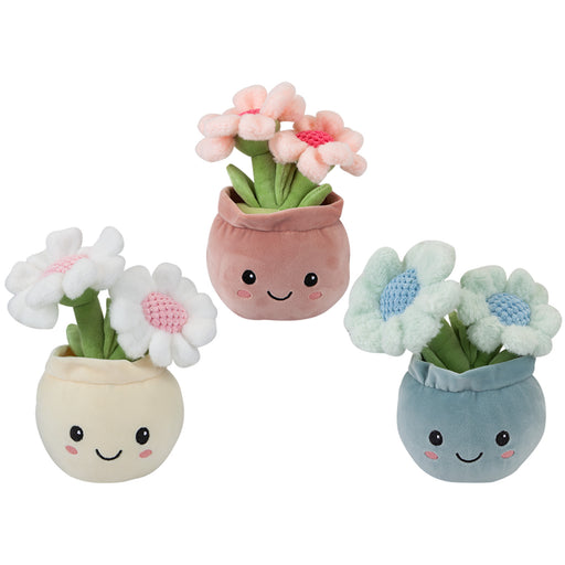 Daisies Plant Pot Soft Toy Cute Plushie Huggable Cuddly Stuffed Toy 20cm