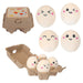 Easter Egg Soft Toy with Box 7cm x 11.5cm Multicolour X 1