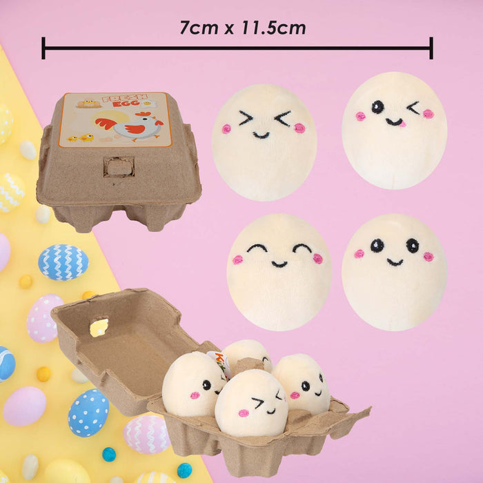 Easter Egg Soft Toy with Box 7cm x 11.5cm Multicolour X 1