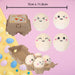 Easter Egg Soft Toy with Box 7cm x 11.5cm Multicolour X 1