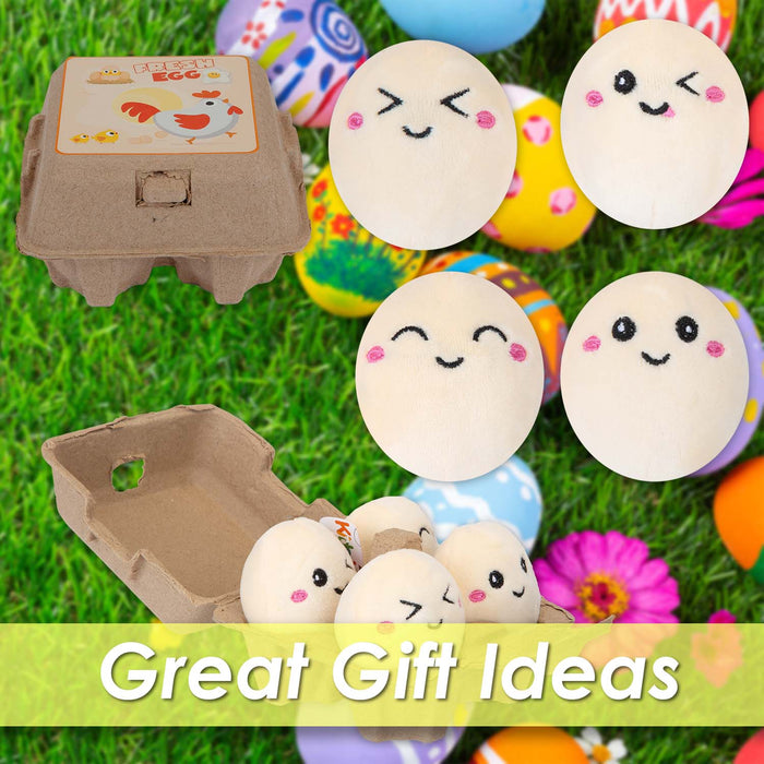 Easter Egg Soft Toy with Box 7cm x 11.5cm Multicolour X 1