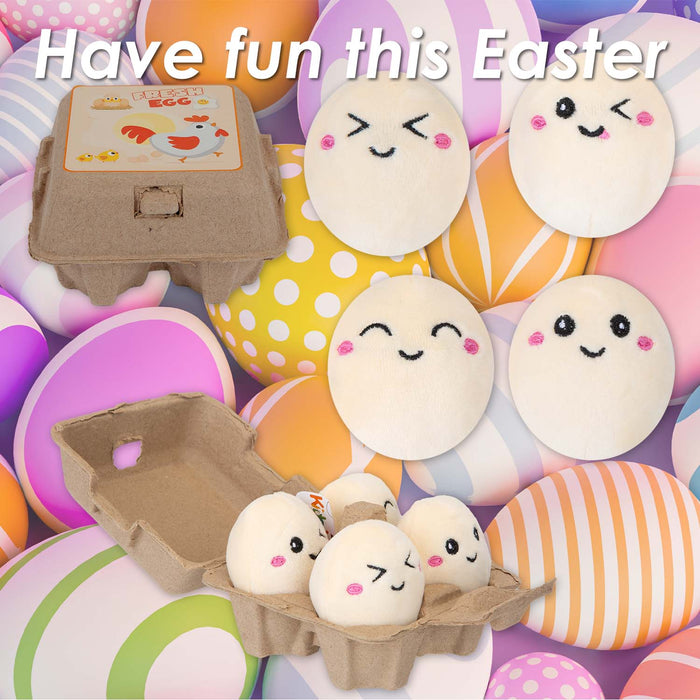 Easter Egg Soft Toy with Box 7cm x 11.5cm Multicolour X 1