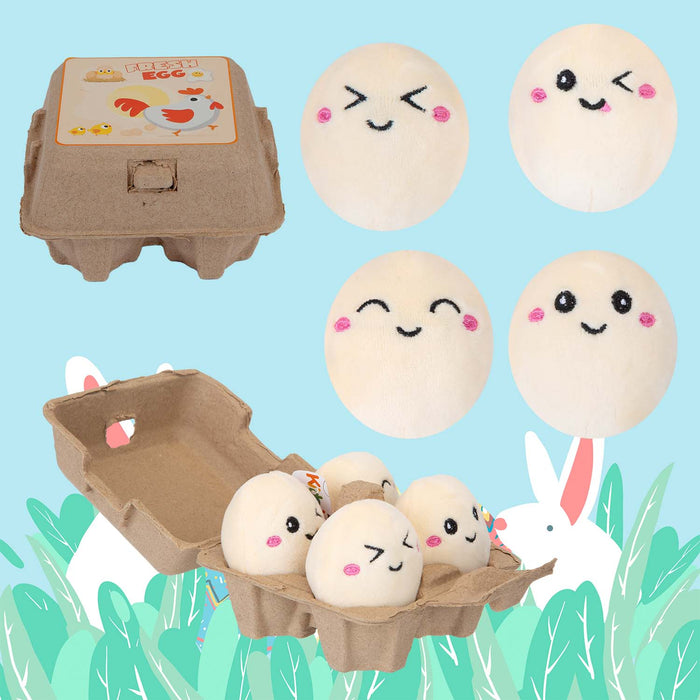 Easter Egg Soft Toy with Box 7cm x 11.5cm Multicolour X 1