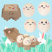 Easter Egg Soft Toy with Box 7cm x 11.5cm Multicolour X 1