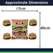Burger Bean Pack Soft Toy Cute Plushie Huggable Cuddly Stuffed Toy 40cm Multi