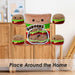 Burger Bean Pack Soft Toy Cute Plushie Huggable Cuddly Stuffed Toy 40cm Multi