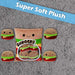 Burger Bean Pack Soft Toy Cute Plushie Huggable Cuddly Stuffed Toy 40cm Multi