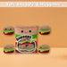 Burger Bean Pack Soft Toy Cute Plushie Huggable Cuddly Stuffed Toy 40cm Multi