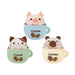 Pig Coffee Cup Soft Toy Cute Plushie Huggable Cuddly Stuffed Toy 20cm Blue
