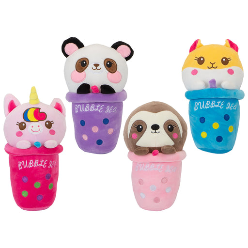 Cat Sloth Unicorn Panda Bubble Tea Soft Toy Cuddly Stuffed Toy 25cm