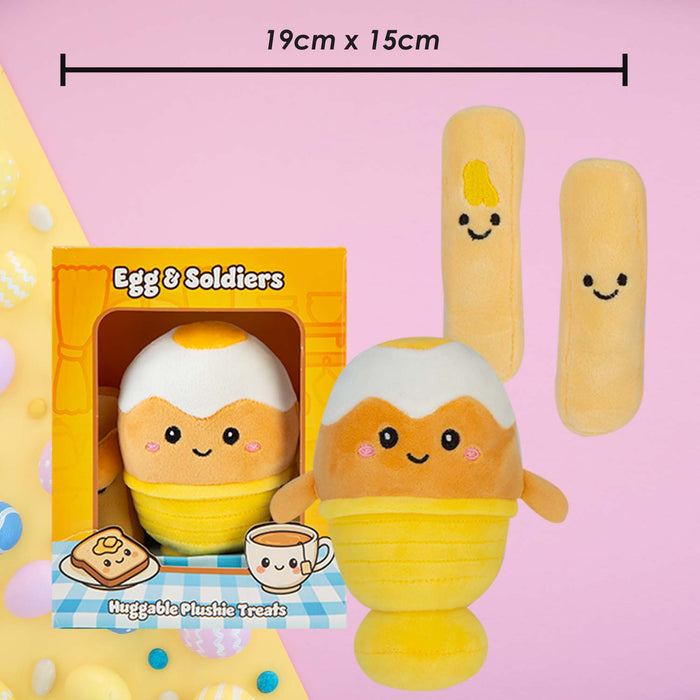 Easter Egg & Soldiers Soft Toy 19cm x 15cm Multicolour X 1
