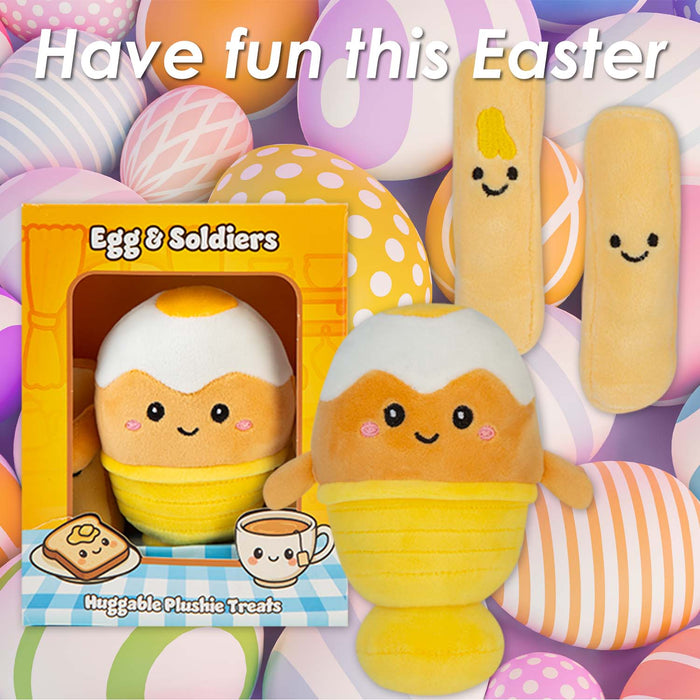 Easter Egg & Soldiers Soft Toy 19cm x 15cm Multicolour X 1