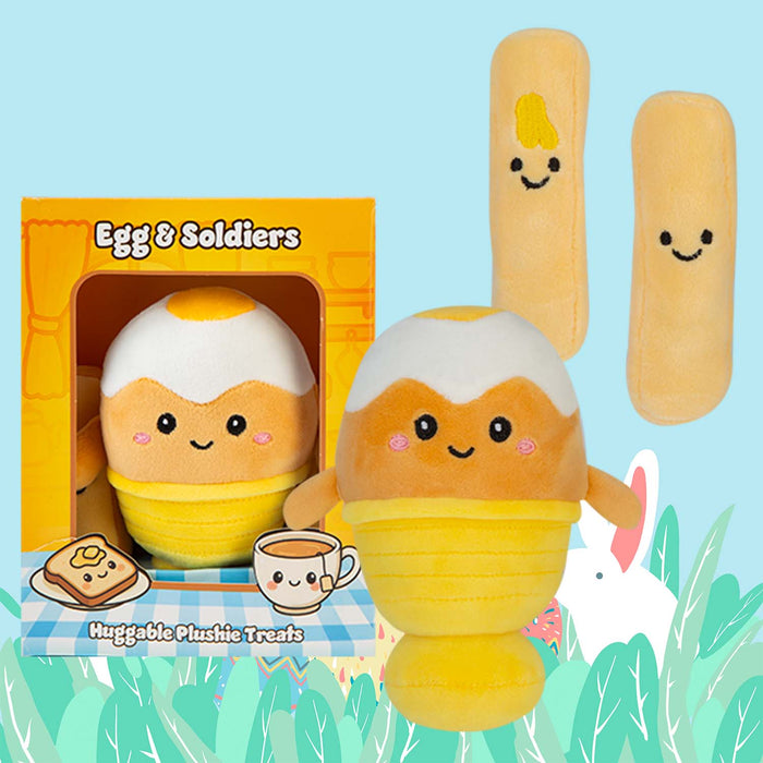 Easter Egg & Soldiers Soft Toy 19cm x 15cm Multicolour X 1