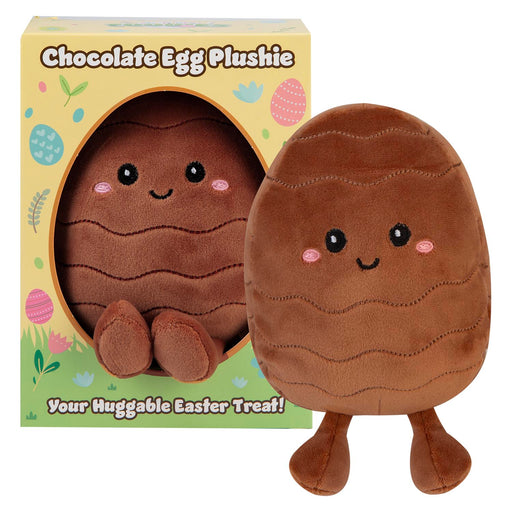 Easter Egg Soft Toy in Gift Box 19cm x 15cm Brown X 1