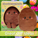 Easter Egg Soft Toy in Gift Box 19cm x 15cm Brown X 1