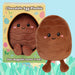 Easter Egg Soft Toy in Gift Box 19cm x 15cm Brown X 1