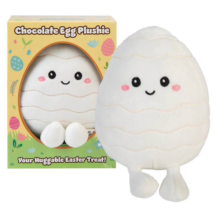 Easter Egg Soft Toy in Gift Box 19cm x 15cm White X 1