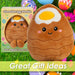 Easter Egg Soft Toy in Gift Box 19cm x 15cm Brown X 1
